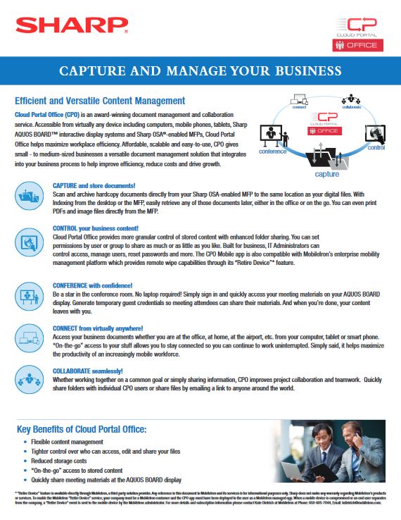 sharp, Cloud Portal Office, Loudy Office Machines