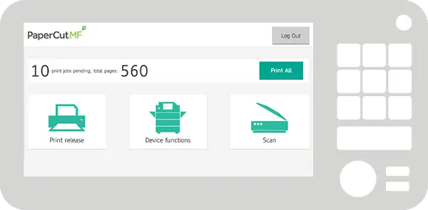 Papercut, Integrated Scanning, Loudy Office Machines