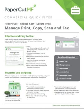 Papercut, Mf, Commercial, Loudy Office Machines