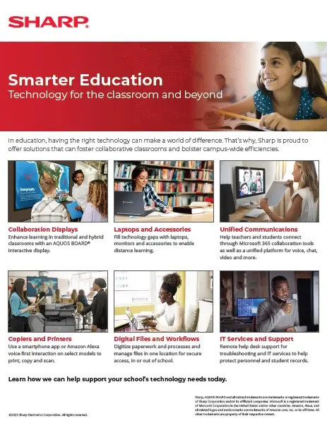 Sharp, Aquos Board, Education, Loudy Office Machines