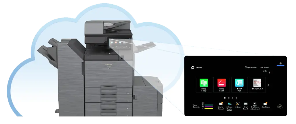 Sharp, Cloud, Email, Loudy Office Machines