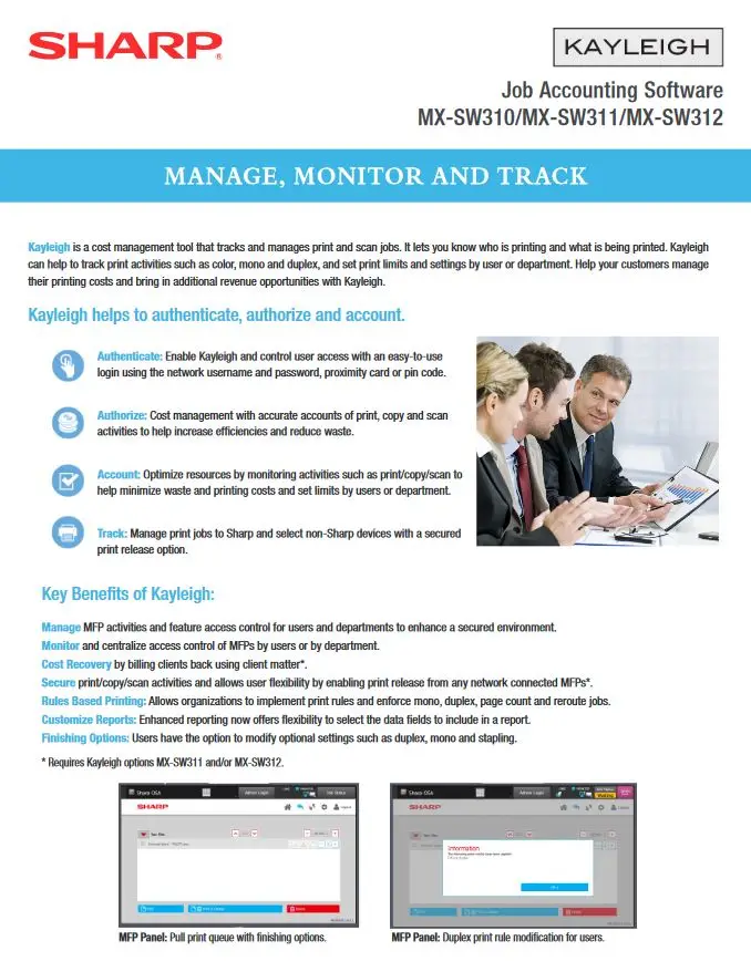 Sharp, Kayleigh Job Accounting, Loudy Office Machines